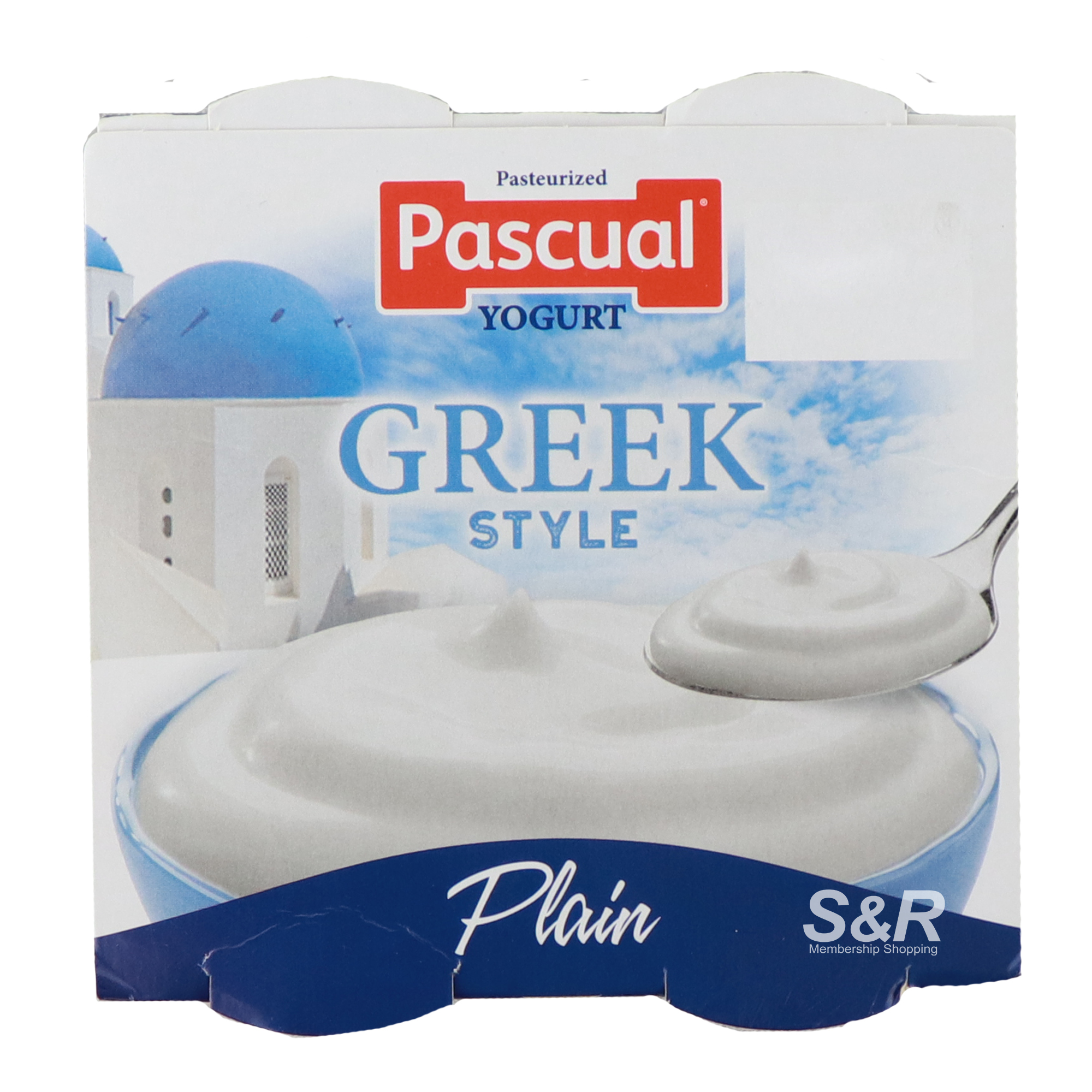 Pascual Yogurt Greek Style Plain 4pcs